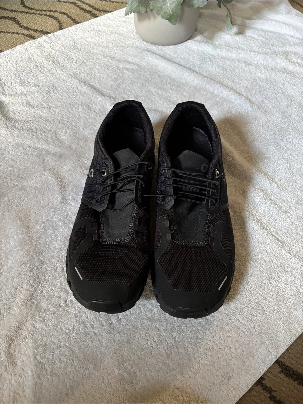 Men's Black Athletic Sneakers - Lightweight Comfort